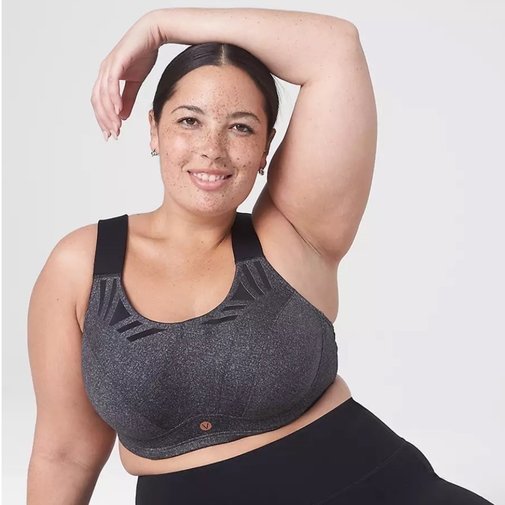 Lane Bryant LIVI Active High Impact Moisture Wicking Max Support Sports Bra 46D